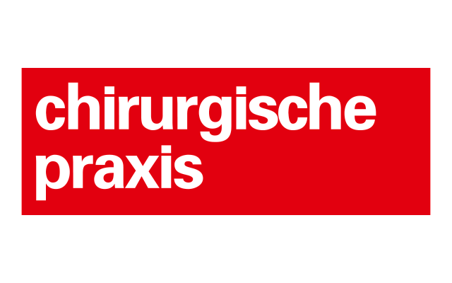 Das ist das Logo der Medizinischen Fachzeitschrift chirurgische Praxis