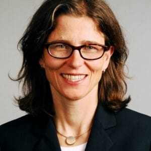 Porträt der Autorin Prof. Dr. med. Dipl.-Theol. Christine M. Freitag Direktorin der Klinik für Psychiatrie, Psychosomatik und Psychotherapie